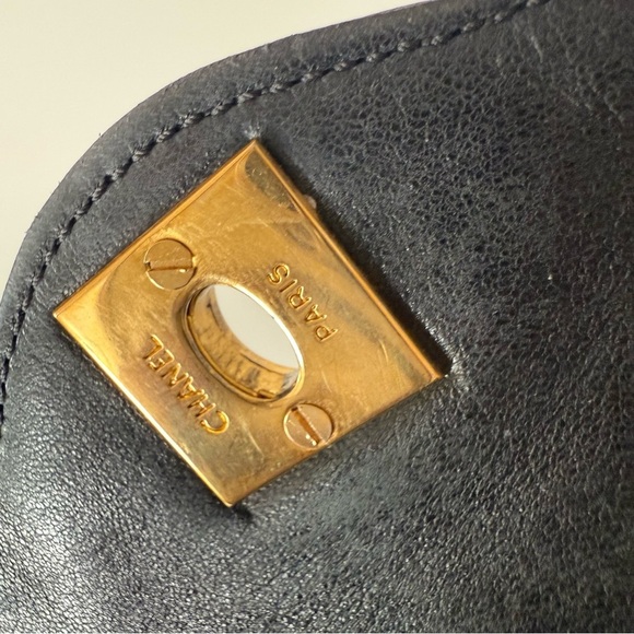 CHANEL Paris Double Flap Shoulder Bag with Gold Plated Hardware - Picture 4 of 13